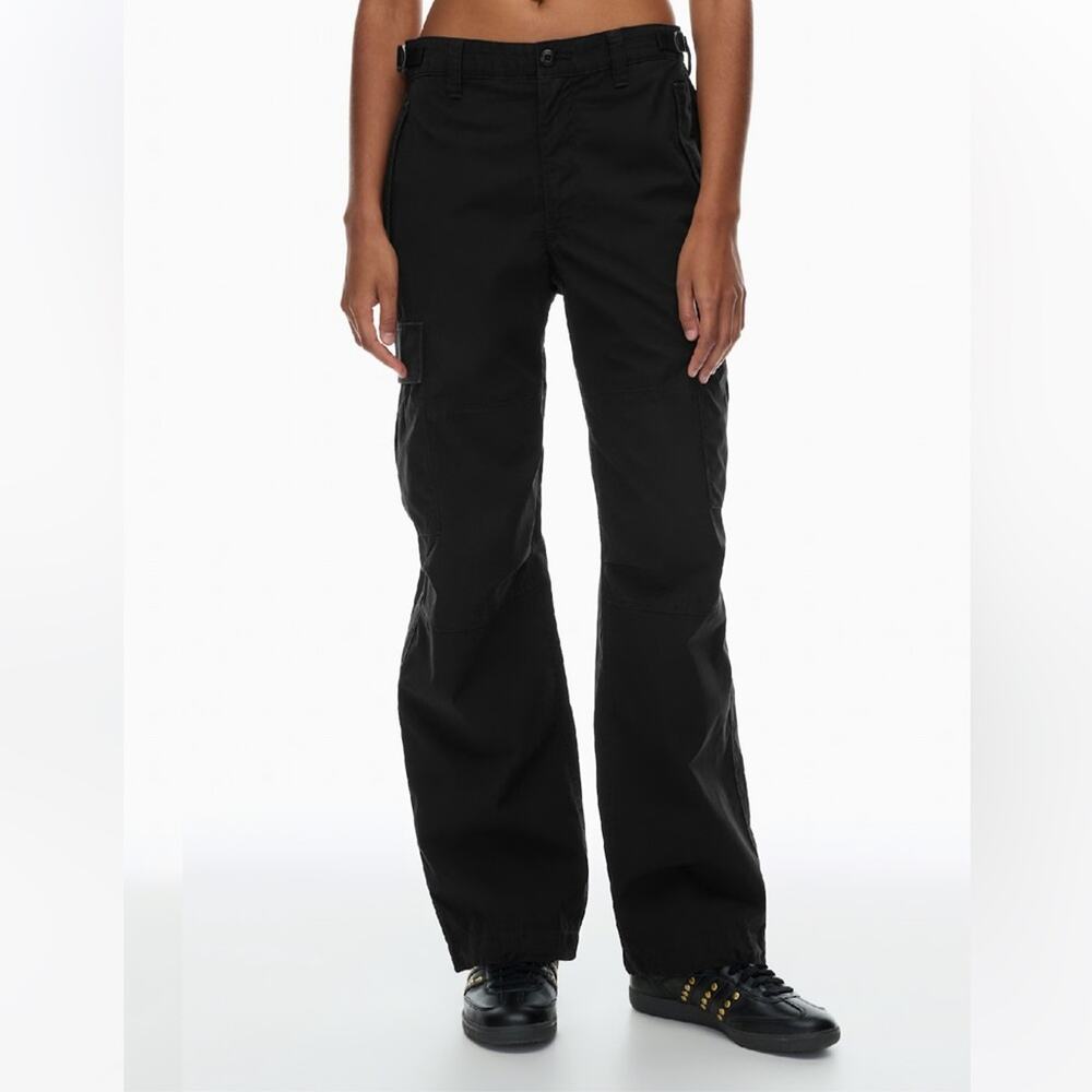 Aritzia TNA Supply Cargo Pant 100% Cotton Black Size 8
